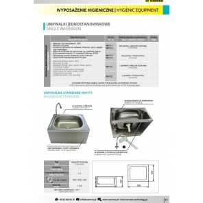 Waschstation aus Edelstahl WH112 mit Fotozelle