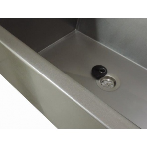 Knie-Waschstation mit Edelstahl-Panel WH121