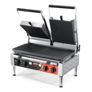 Grill, geriffelte Heizfläche