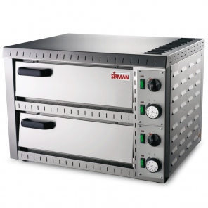 Pizzaofen, 2 Kammern, 50-350°C, 3200W-230V, Sirman Stromboli 2