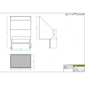 Waschbecken für kleines Equipment mit Hochdruckpistole