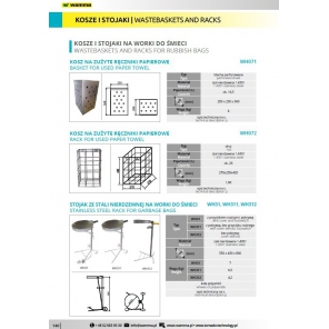 Edelstahl-Rollenständer für Müllsäcke