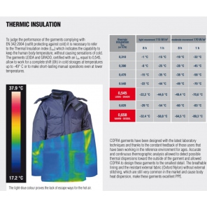 Thermo-Jacke mit Reflektoren für Kühl- und Gefrierhäuser Leida