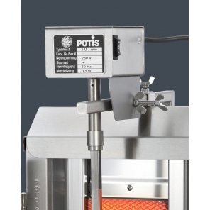 Gasgrill für 7 kg, vertikaler Gyros, Kebab, Grill, 3,5 kW, Edelstahl, POTIS GD1