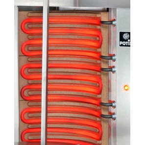 Opiekacz pionowy do 15 kg, gyros elektryczny, kebab, grill, 7,0 kW, nierdzewny, POTIS E1