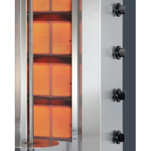 vertikaler Grill für 70 kg, Gas-Gyros, Kebab, Grill, POTIS GD4