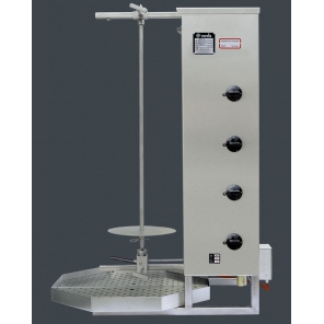 Opiekacz pionowy do 70 kg, gyros gazowy, kebab, grill, 7,0 kW, nierdzewny, POTIS MU GD4