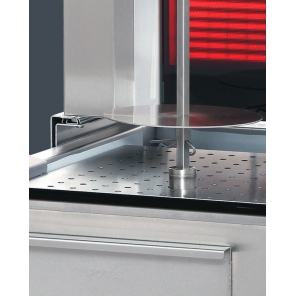 vertikaler Grill für 50 kg, elektrischer Gyros, Kebab, Grill, 7,0 kW, Edelstahl, POTIS F CE4