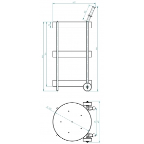 Wagen zum Transport und zur Lagerung von Räucherstäben