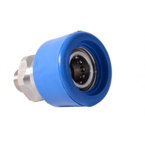 Schnellkupplung, weiblich, Gummiummantelung, 1/2