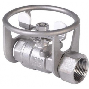 Edelstahl-Ventil GW/GW in Edelstahl-Schutzhülle