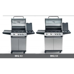 BBQ X3 / BBQ X4 Außengrill mit Deckel und Thermometer