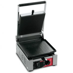 Grill, 2 glatte Platten 250x255/Panini-Toaster, Sandwiches mit Temperaturregelung bis 300ᵒC Elio LL
