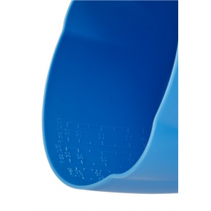 Vikan Schöpfkelle 1 L ergonomisch mit Griff, Polypropylen/runde Schöpfkelle mit Messbecher 5681