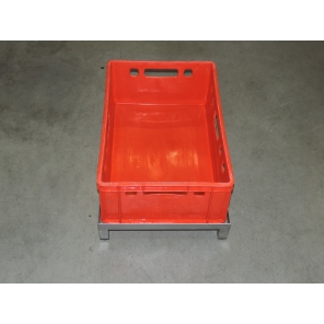 Hilfstisch aus Edelstahl für Kisten E2