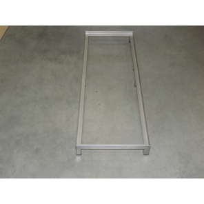 Hilfstisch aus Edelstahl für 2 Kisten E2