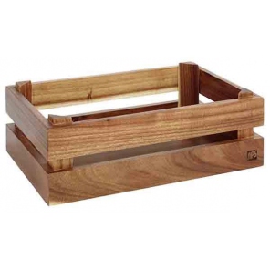 SUPER BOX  pojemnik drewniany GN 1/4  ,  Skrzynka drewniana ekspozycyjna
