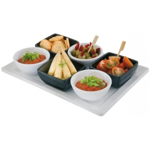 PURE Tablett - Teller weiß GN 1/2 Präsentationskiste