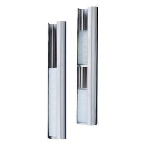 Edelstahlspender mit 2 Fächern