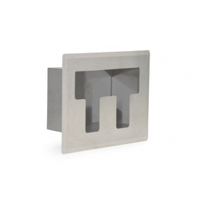 Edelstahlspender mit 2 Fächern