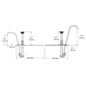Pumpe für Tiefe 1/4 GN 150 mm