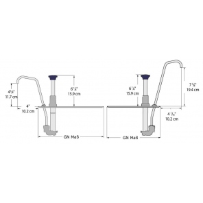 Pumpe für Tiefe 1/3 GN 150 mm