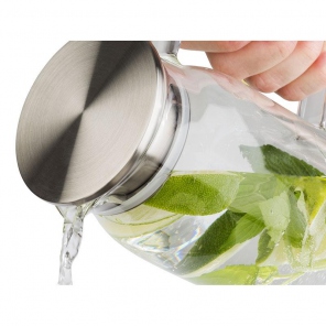 Glaskaraffe mit Deckel, 1,5 l Fassungsvermögen, APS 10792