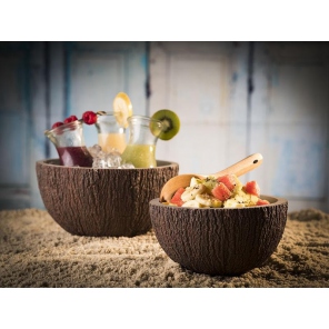 runde COCONUT-Schale, Beton, 1 l Fassungsvermögen, APS 30020