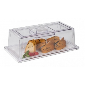 rechteckiger Deckel GN 1/3, Polycarbonat, transparent, APS 11043