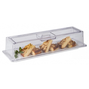 rechteckiger Deckel GN 2/4, Polycarbonat, transparent, APS 11044