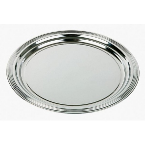CLASSIC Tablett aus verchromtem Edelstahl 35 cm, APS 00396