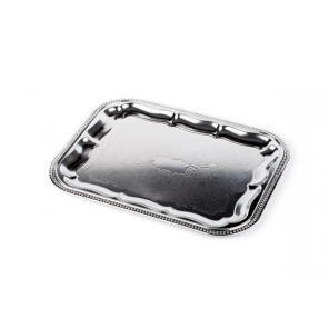 Tablett aus verchromtem Edelstahl 41 x 31 cm, APS 00392