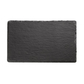 Schiefertablett, Schieferplatte, rechteckig, Abmessungen 24x15 cm, APS 00941