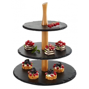 3-stöckige Kuchenplatte 30/25/20 cm, APS 00960