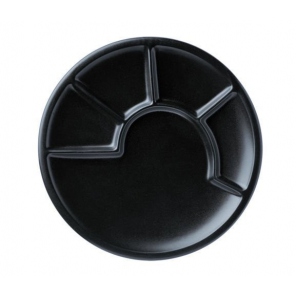 schwarze Fondue-Teller