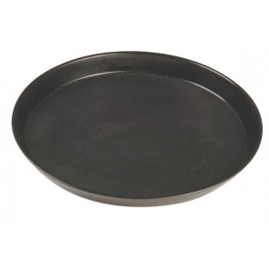 RUTSCHFEST Tablett aus verstärktem Kunststoff, oval, schwarz 29 x 21 cm, APS 00506