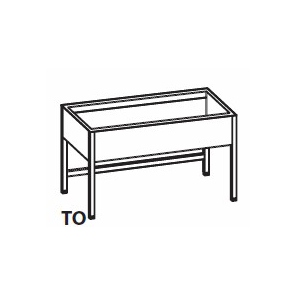 Rilling Tisch mit 2-Kammer-Spüle, Tiefe 600 mm, AST 0615C