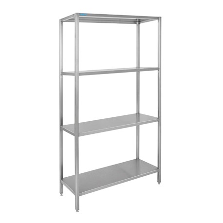 Rilling Stainless Steel Bookcase, Stainless Steel Bookcase