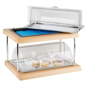 12-teilige Buffet-Vitrine DOPPELDECKER, APS 11541