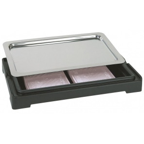 TOP FRESH GN 1/1 Kühlplatte aus Edelstahl, schwarz, APS 11505