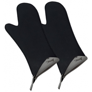 lange Federhandschuhe, 2 Stück, Farbe: grau