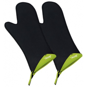 lange Federhandschuhe, 2 Stück, Farbe: limette