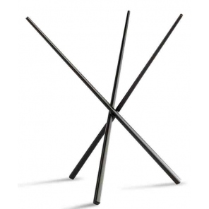 ASIA PLUS Buffetständer, Buffetunterlage, aus Edelstahl, schwarz, APS 15514