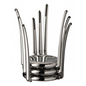 KING verchromter Buffetständer, 15x14 cm, APS 03622