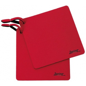 quadratischer Federgriff, 2 Stück, Farbe: rot