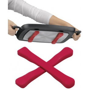 Flexi-Topfgriffe, magnetisch, rot