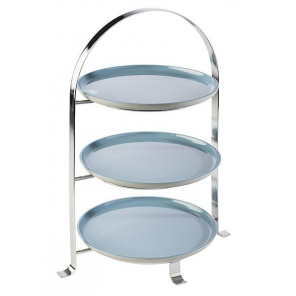 Servierständer aus verchromtem Edelstahl 33x24 cm, APS 33217