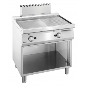 Gas-Grillplatte 700, B800, 1/2-1/2, OP Bartscher Art.-Nr. 2855051