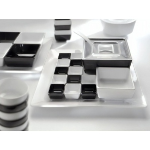 quadratische FLOAT Melaminschale schwarz 1,9 l, APS 83917