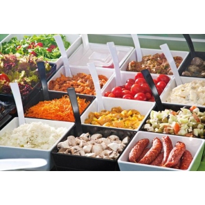 quadratische FLOAT Melaminschale weiß 0,16 l, APS 83912